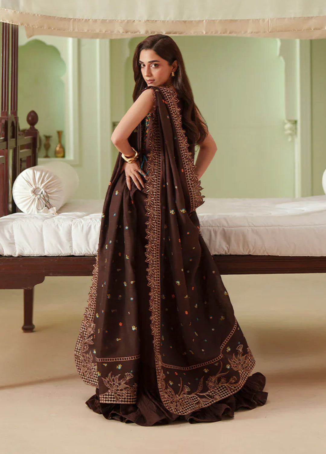 Mashriq by Bin Ilyas Unstitched Embroidered Lawn 3 Piece Suit BI26UML D117B - Festive Collection