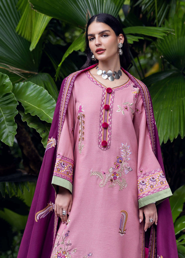Symphony Hemline by Mushq Unstitched Karandi Embroidered 3 Piece MU25SK Opal Gleam - Winter Collection
