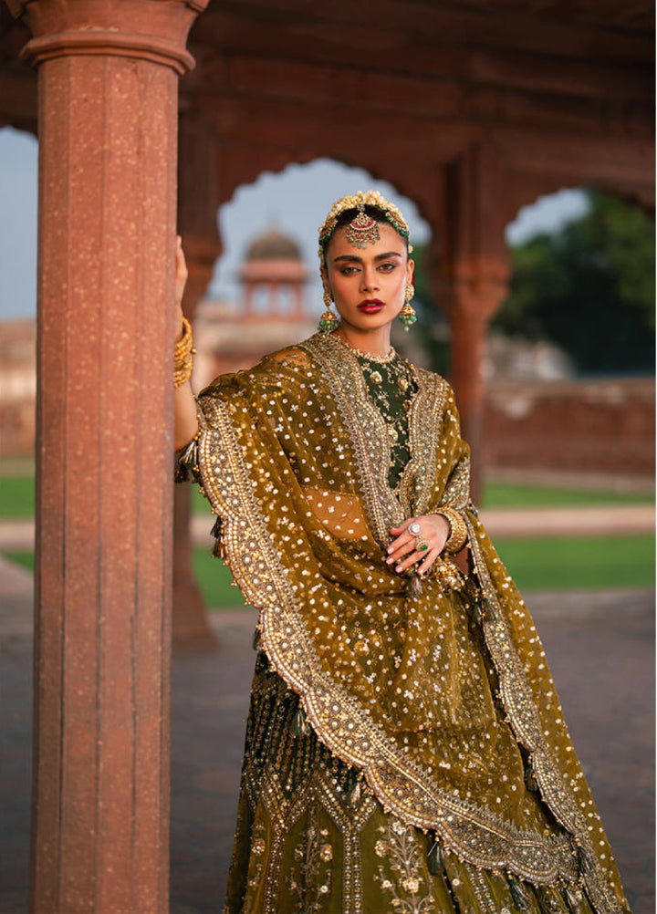 Zarlish Makhfi by Mohsin Naveed Ranjha Unstitched Embroidered Silk Suits 3 Piece MNR25ZM Afsana - Festive Collection