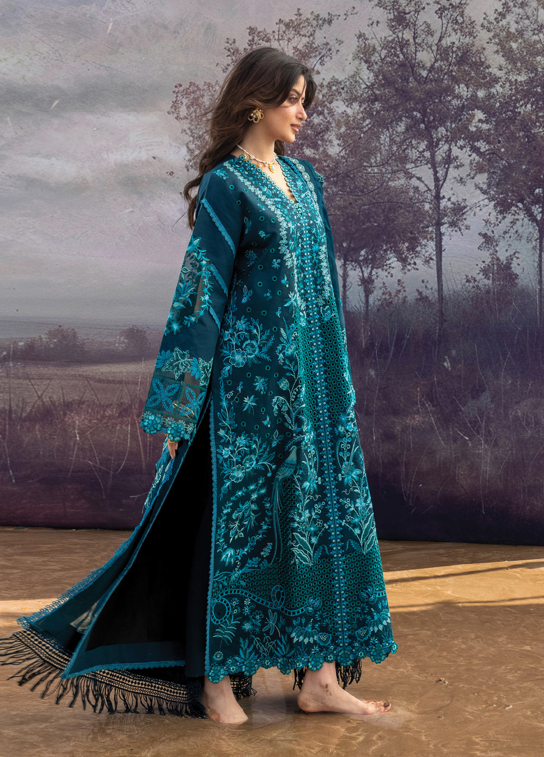 Sirene by Mahnur Unstitched Embroidered Lawn 3 Piece Suit MN26USL S-04 - Summer Collection