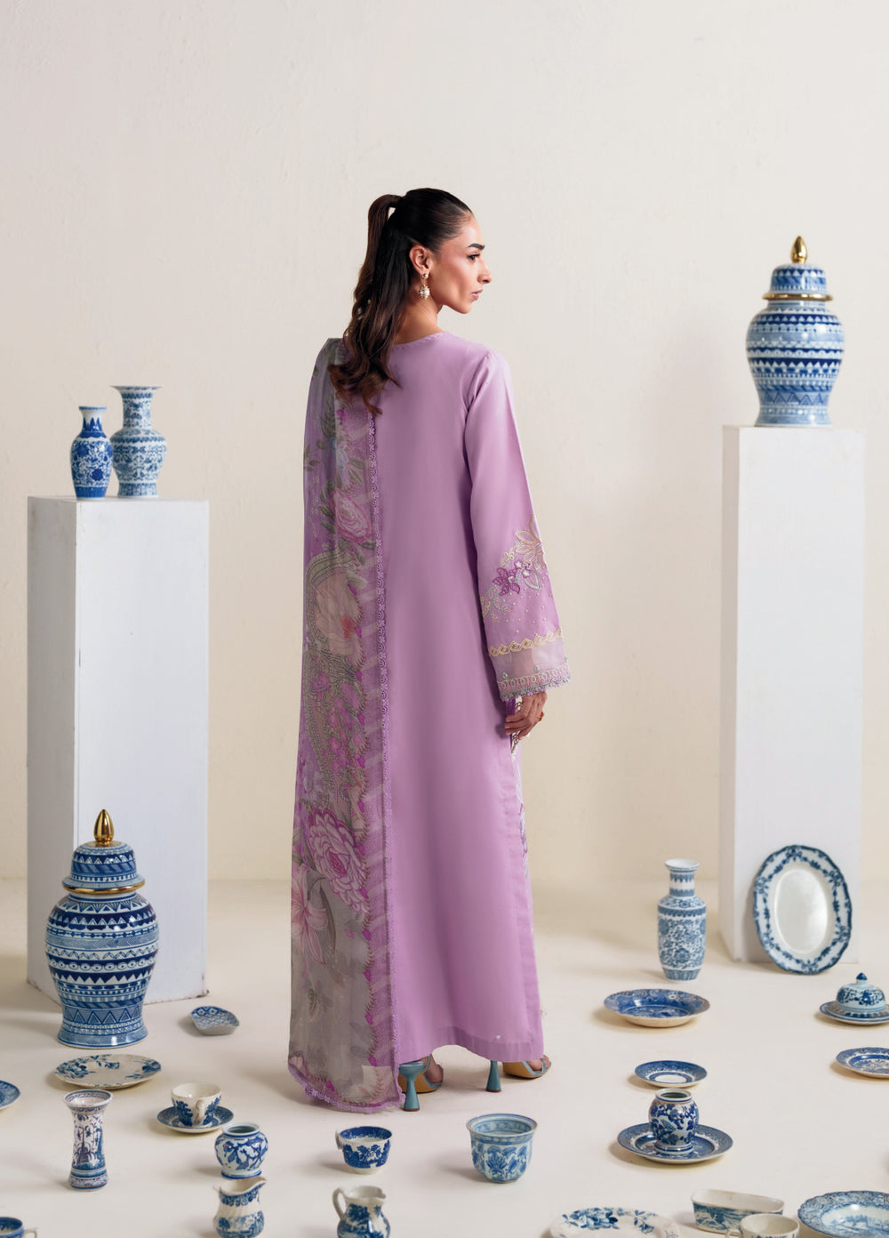 Whispers of Summer by Neeshey Unstitched Embroidered Luxury Lawn 3 Piece Suit NSH26ULW EVIE - Summer Collection