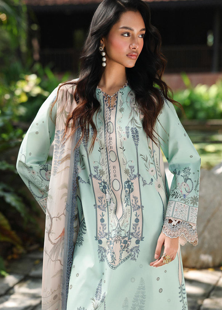 Q Prints by Qalamkar Unstitched Lawn Printed 3 Piece Suit QLK26QP Slona - Summer Collection