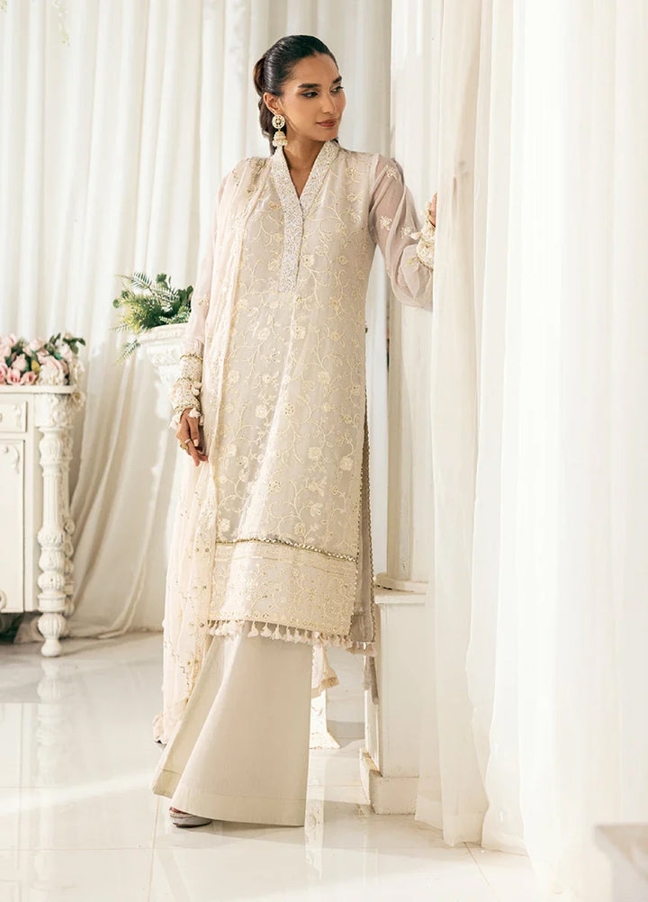 Signature by Salitex Embroidered Chiffon Suits Unstitched 3 Piece SUNS7CH031UT - Summer Collection