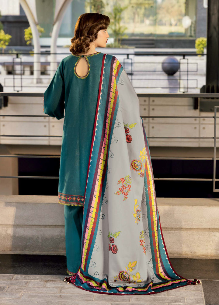 Poshima by Charizma Unstitched Embroidered Peach Leather Suits 3 Piece CHR26PU PSW5-26 - Winter Collection