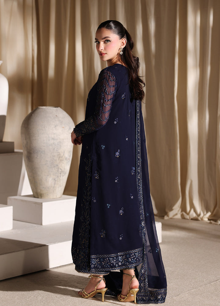 Azure Unstitched Embroidered Chiffon 3 Piece Suit AZ26ULC Nova Night - Festive Collection