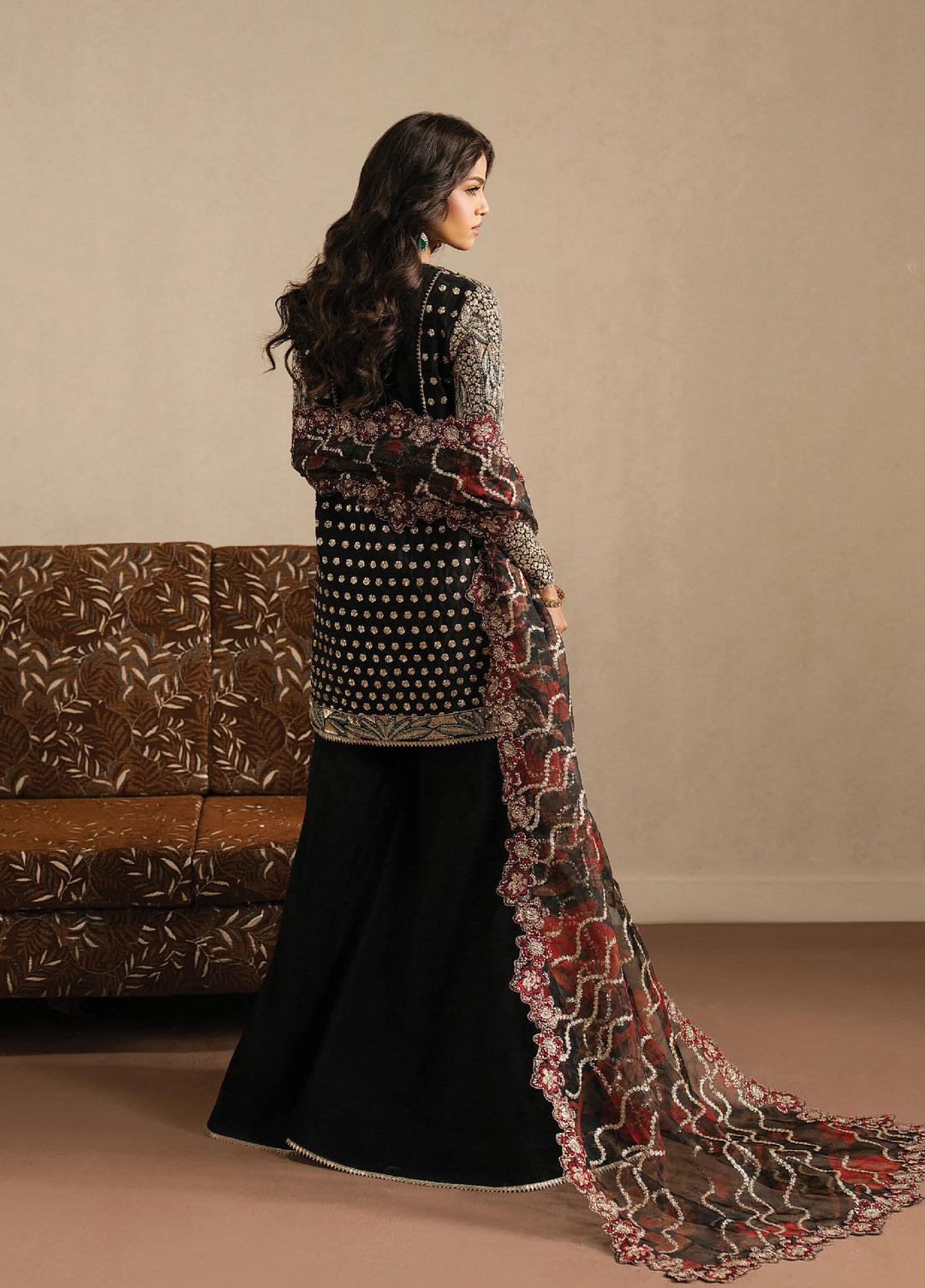 Qurbat by Ayzel Unstitched Embroidered Silk 3 Piece Suit AAF26UQ D-1 Ehsaas - Festive Collection