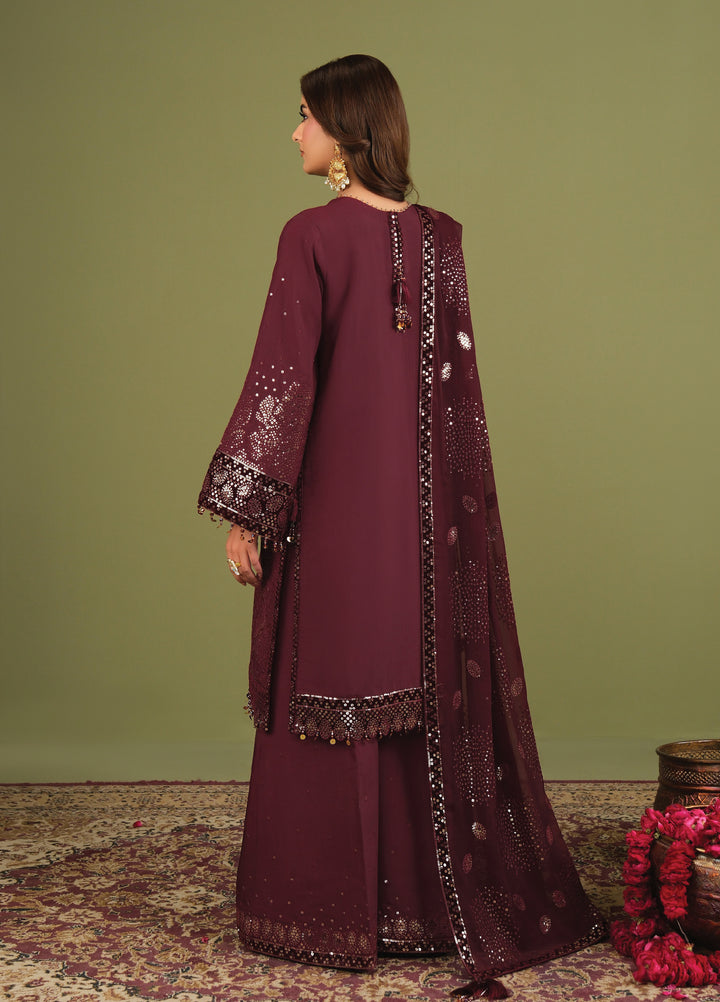 Alizeh Luxe Unstitched Raw Silk Embroidered 3 Piece Suit AFB26UL D-08 Almas - Winter Collection