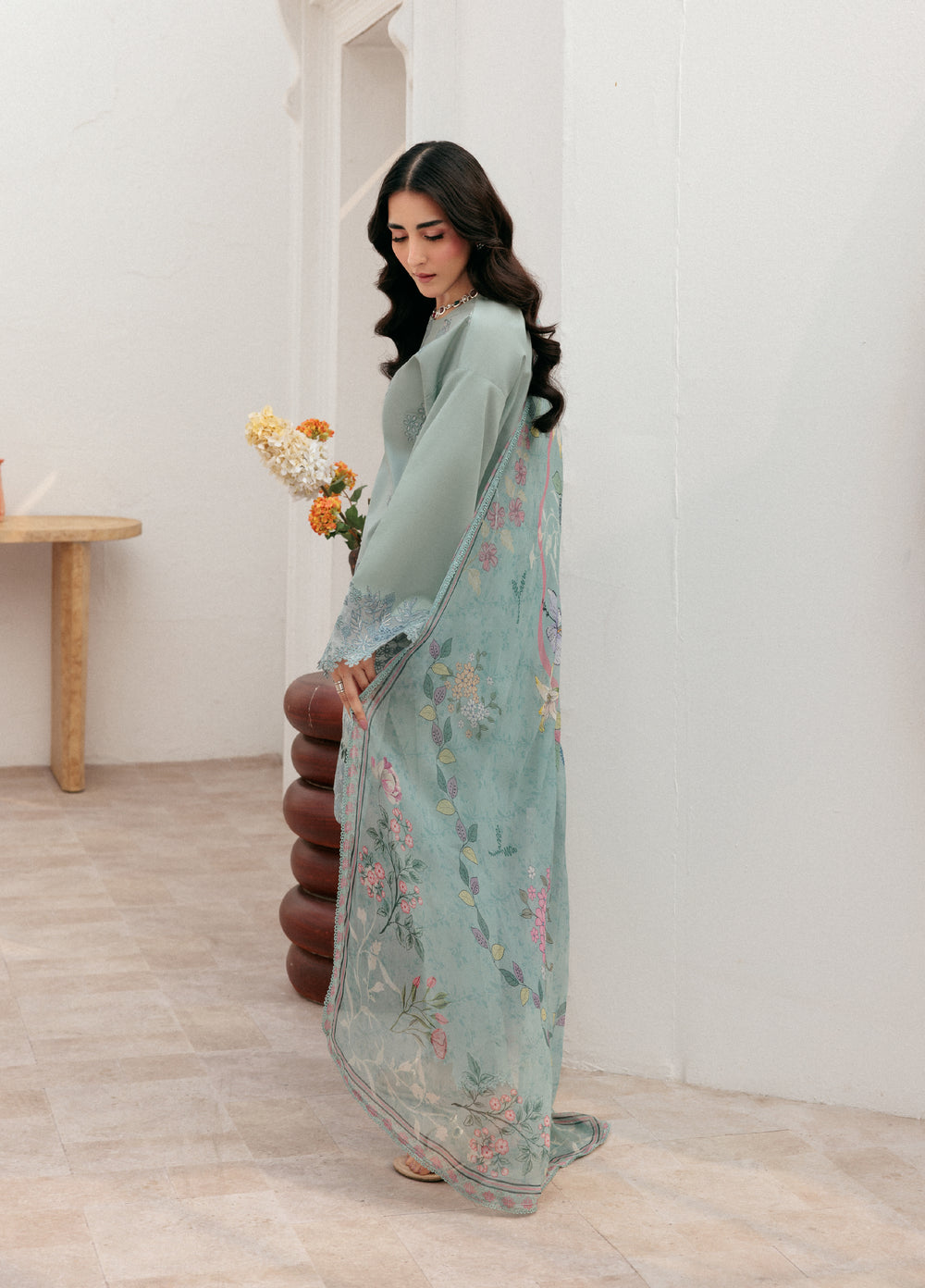 Zync by Florent Untitched Lawn Embroidered 3 Piece Suit FL26UZ FZ-2A - Summer Collection