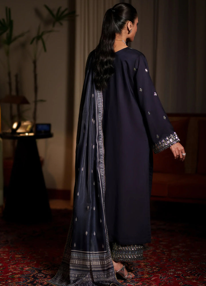 Eala by Casuallite RTW Embroidered Silk Viscose 3 Piece Suit CL26PSEA 04 NOCTURNE - Festive Collection