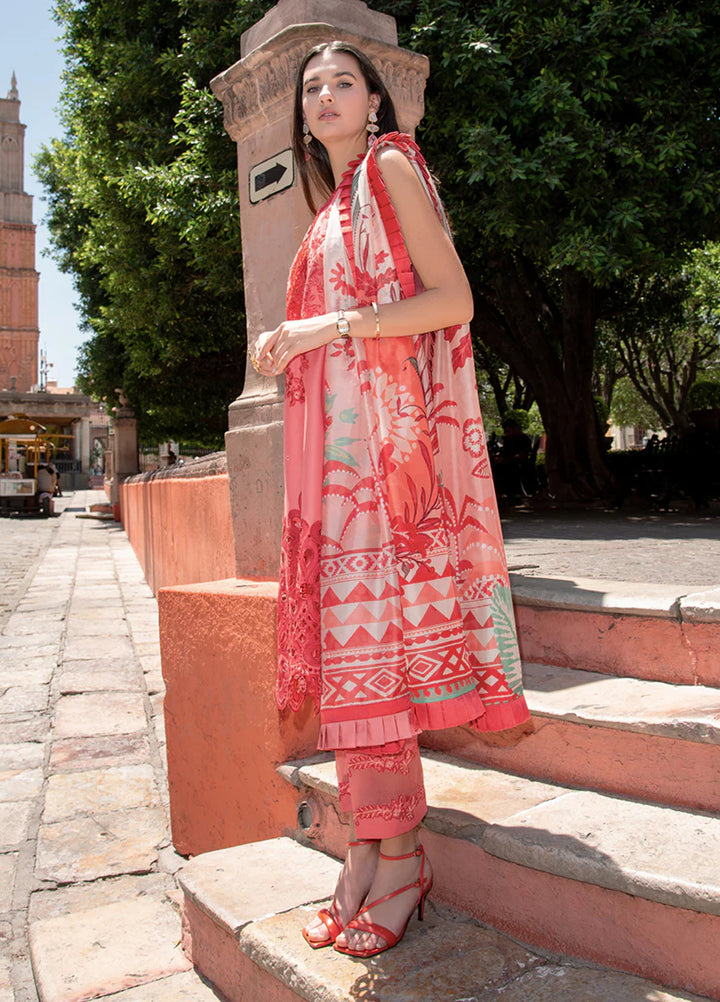 Hemline Odyssey by Mushq Unstitched Embroidered Lawn 3 Piece Suit MU26UHO HUNSS250409 MARTA - Summer Collection