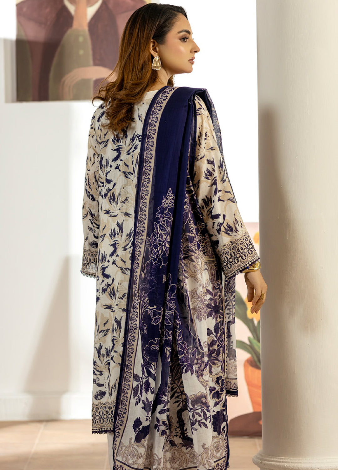 Salina by Regalia Textiles Unstitched Digital Printed Lawn 3 Piece Suit RG26SUVIII D-2 - Summer Collection