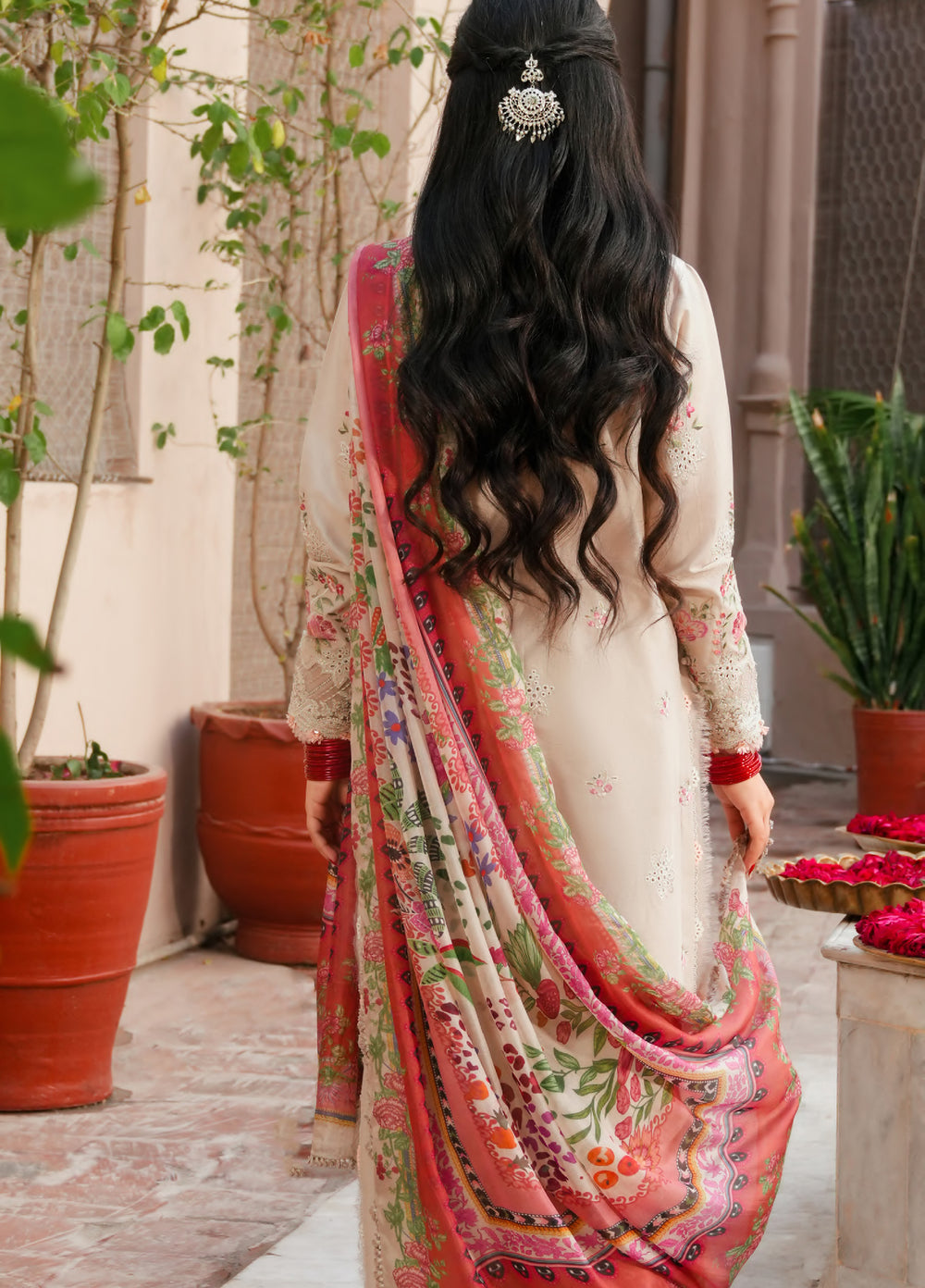 Ek Fasana by Kahf Premium Unstitched Embroidered Luxury Lawn 3 Piece Suit KHF26UFL KLB-6A SILSILA - Festive Collection