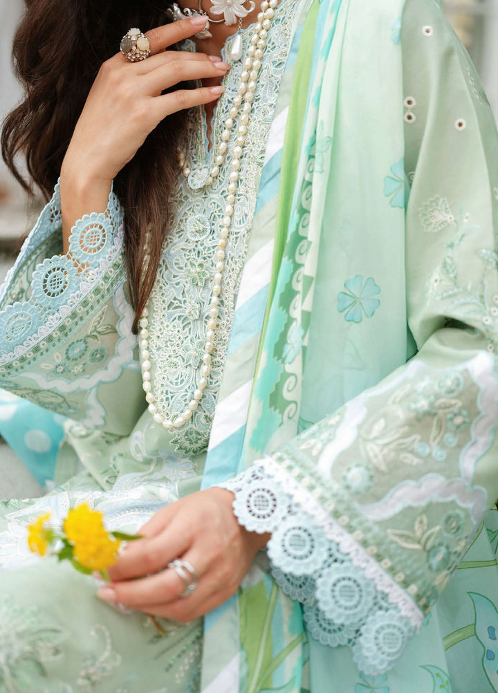 AMoi by Mushq Unstitched Embroidered Luxury Lawn 3 Piece Suit MU26AHL D-14 Love Escape - Summer Collection