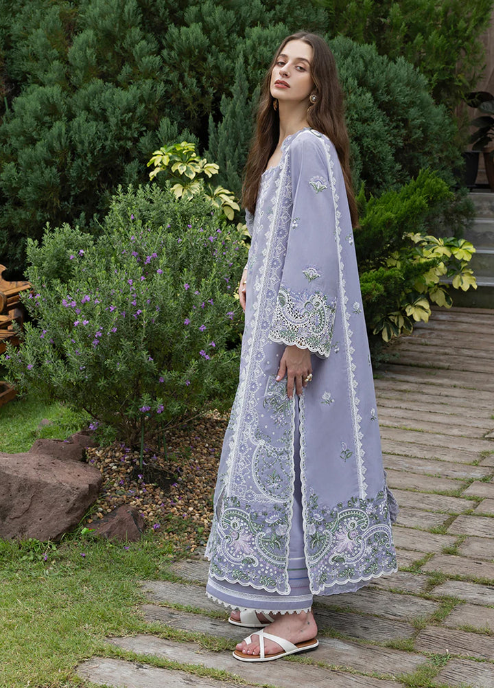 Mon Tresor by Esmel Unstitched Embroidered Luxury Lawn 3 Piece Suit EML26UMT D5-Vera - Summer Collection