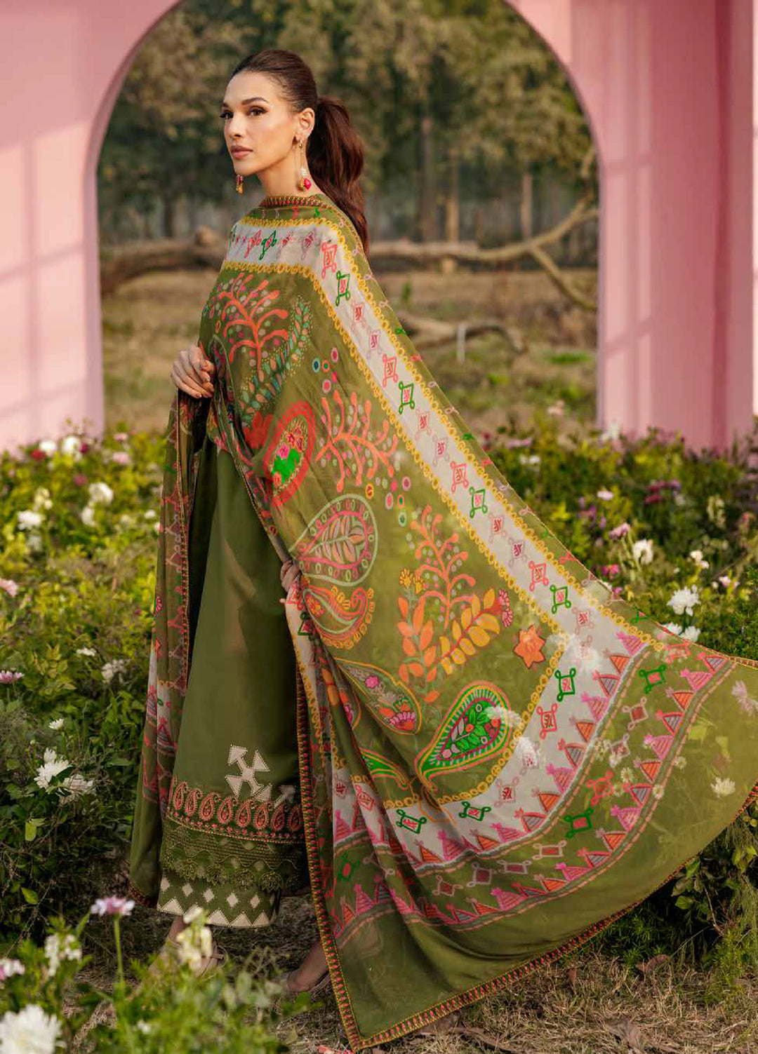 Rang e Bahar by Charizma Unstitched Embroidered Lawn 3 Piece Suit CHR26URB CRB6-04 - Summer Collection