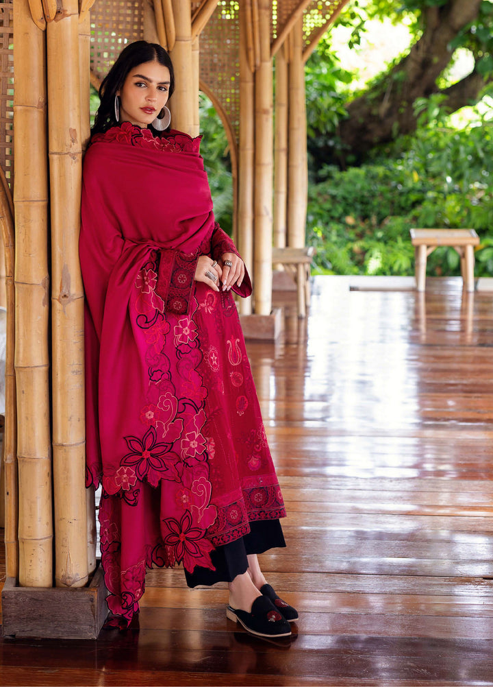 Symphony Hemline by Mushq Unstitched Karandi Embroidered 3 Piece MU25SK Darling Bloom - Winter Collection