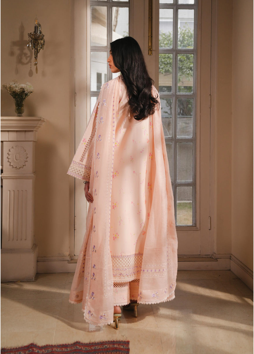 Florette by Afrozeh Unstitched Embroidered Lawn 3 Piece Suit AF26UFL D-02 MIREL - Festive Collection