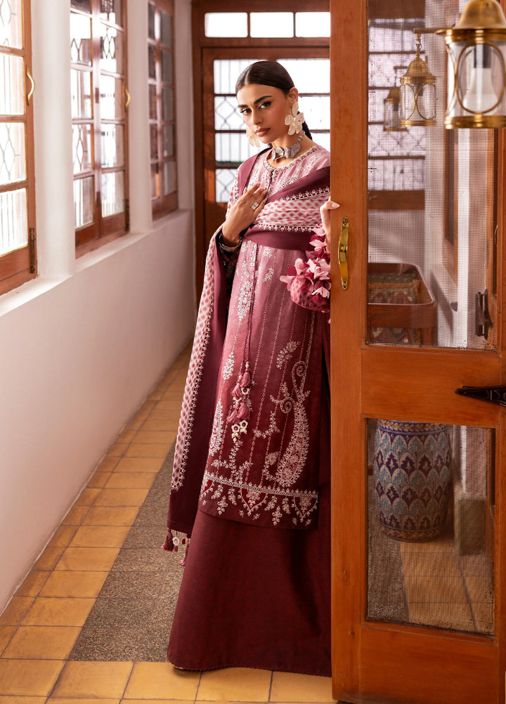 Shahkaar by Jazmin Unstitched Embroidered Lawn 3 Piece Suit JZ26USE SL26-D08 - Eid Collection