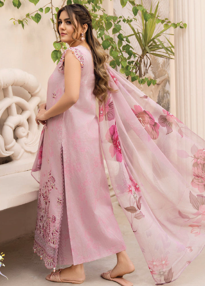 Summer Breeze by Humdum Unstitched Embroidered Lawn 3 Piece Suit HB26USB D-02 - Summer Collection