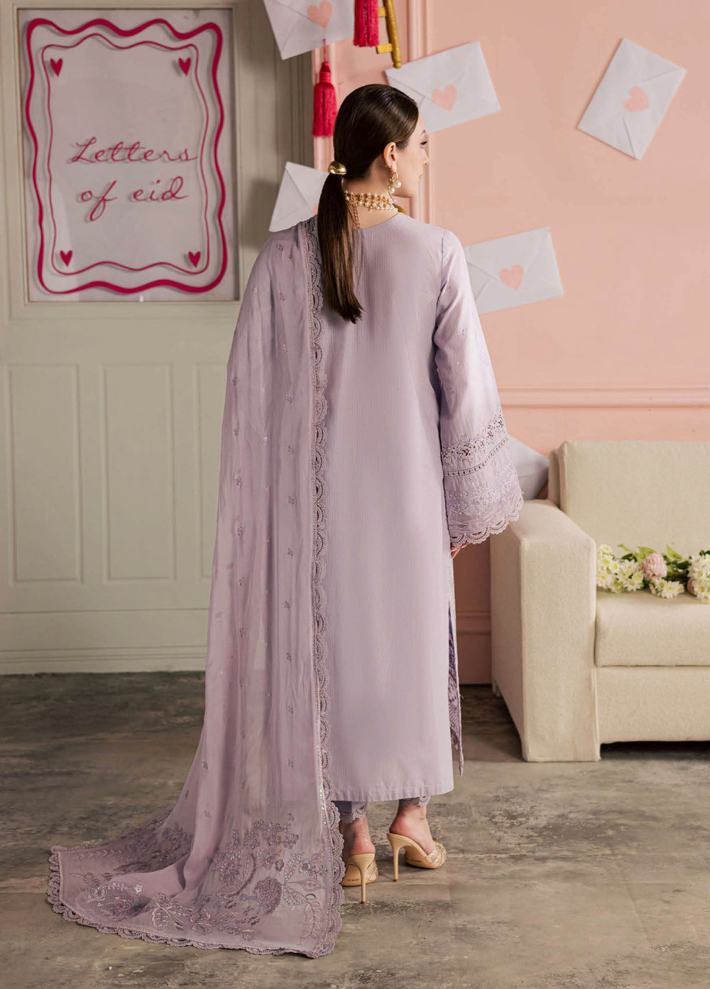 Feya by Nureh Unstitched Embroidered Lawn 3 Piece Suit NU26UFEL FE-17 - Eid Collection