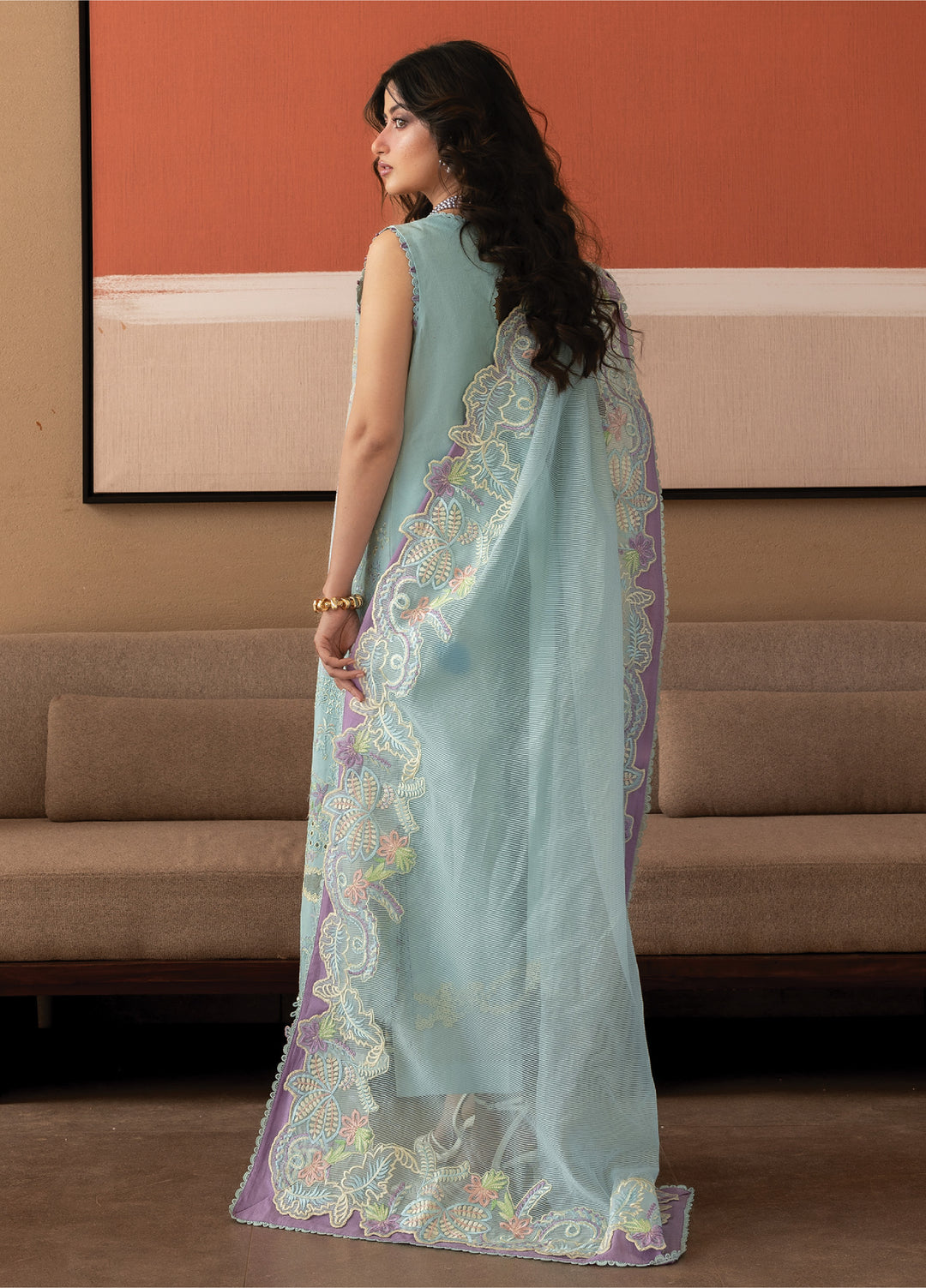 Sirene by Mahnur Unstitched Embroidered Lawn 3 Piece Suit MN26USL S-13 - Summer Collection