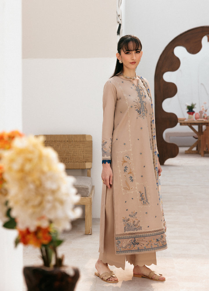 Zync by Florent Untitched Lawn Embroidered 3 Piece Suit FL26UZ FZ-5B - Summer Collection