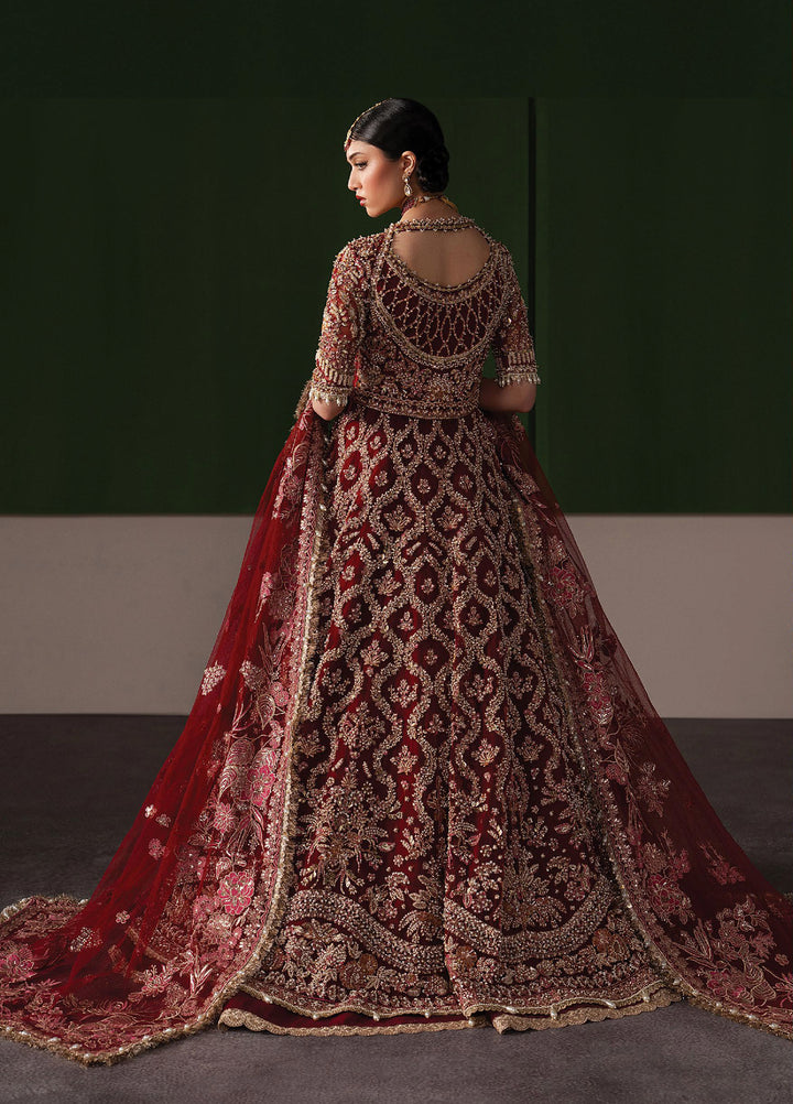 The Brides Edit by Afrozeh Unstitched Embroidered Net 3 Piece Suit AF26UBE D-06 Rosaline - Wedding Collection