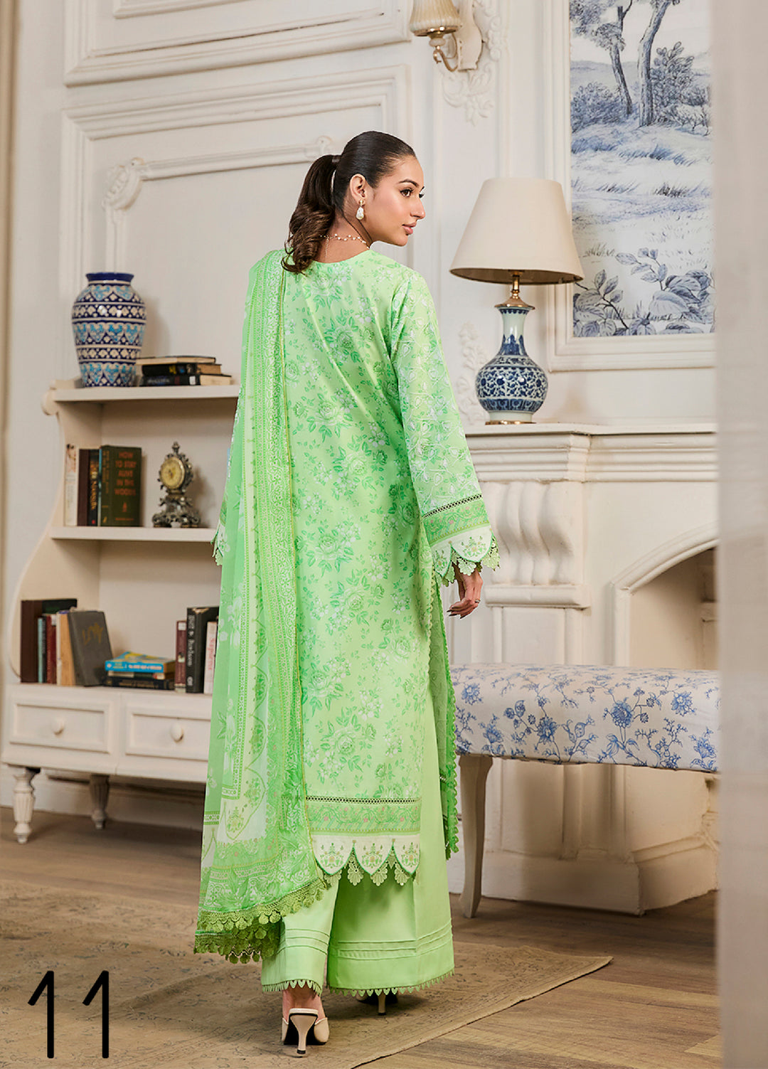 Raha Summer Prints by RajBari Unstitched Printed Lawn 3 Piece Suit RB26URVI D-11 - Summer Collection