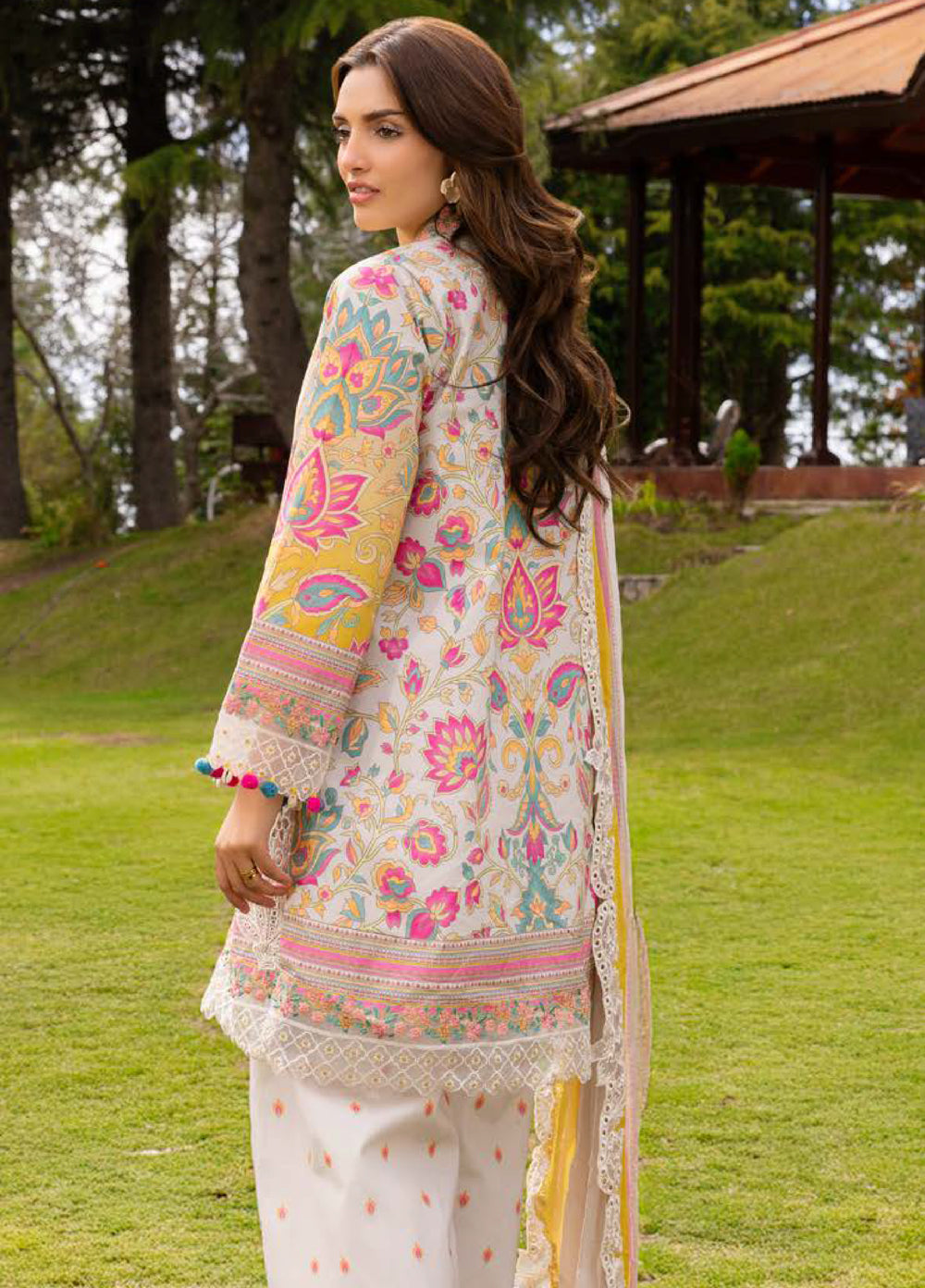 Rang e Bahar by Charizma Unstitched Embroidered Lawn 3 Piece Suit CHR26ULR CRB6-10 - Summer Collection