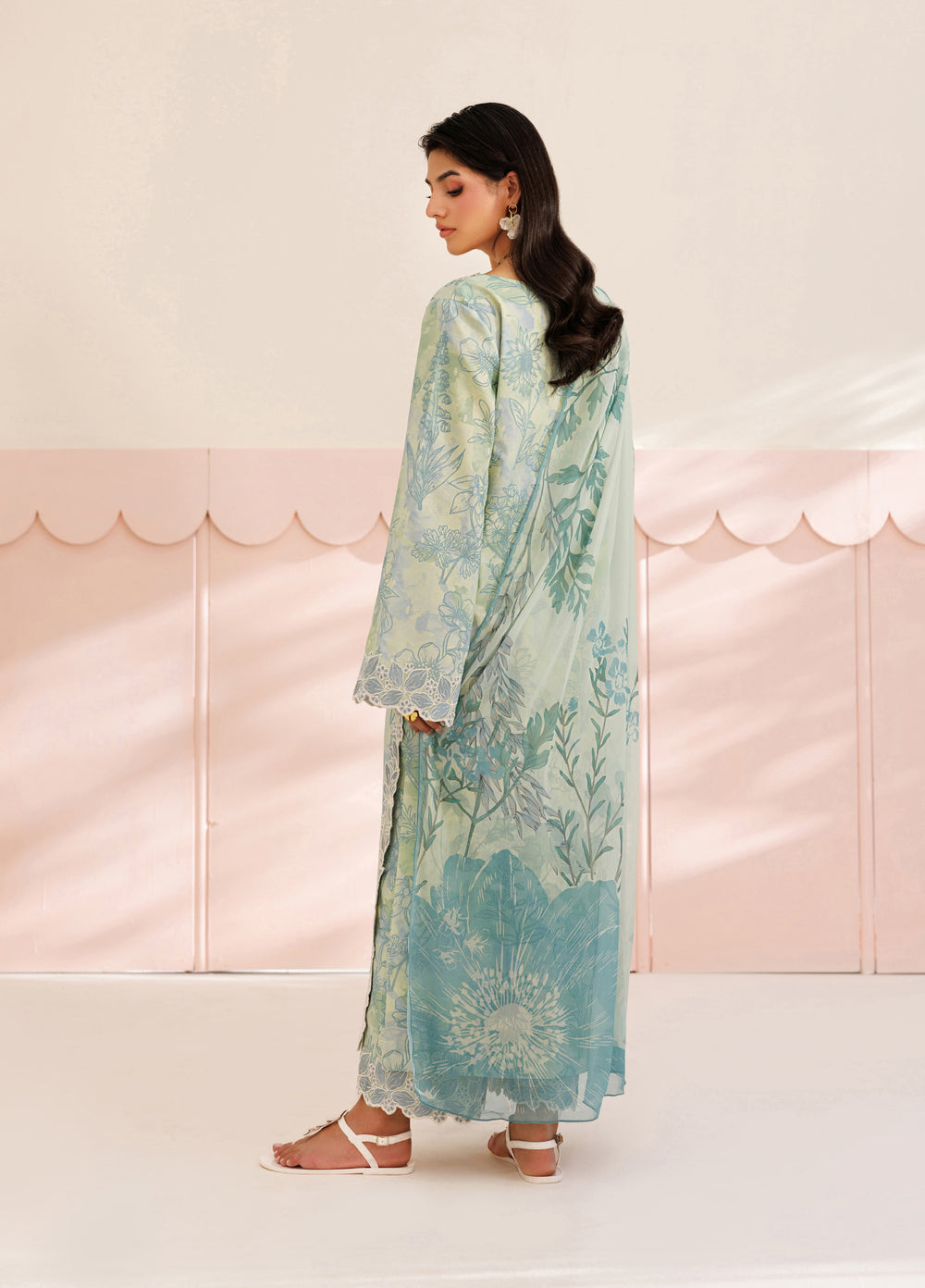 Azzal Unstitched Printed Lawn 3 Piece Suit AZL26UPL AZL-146 - Summer Collection