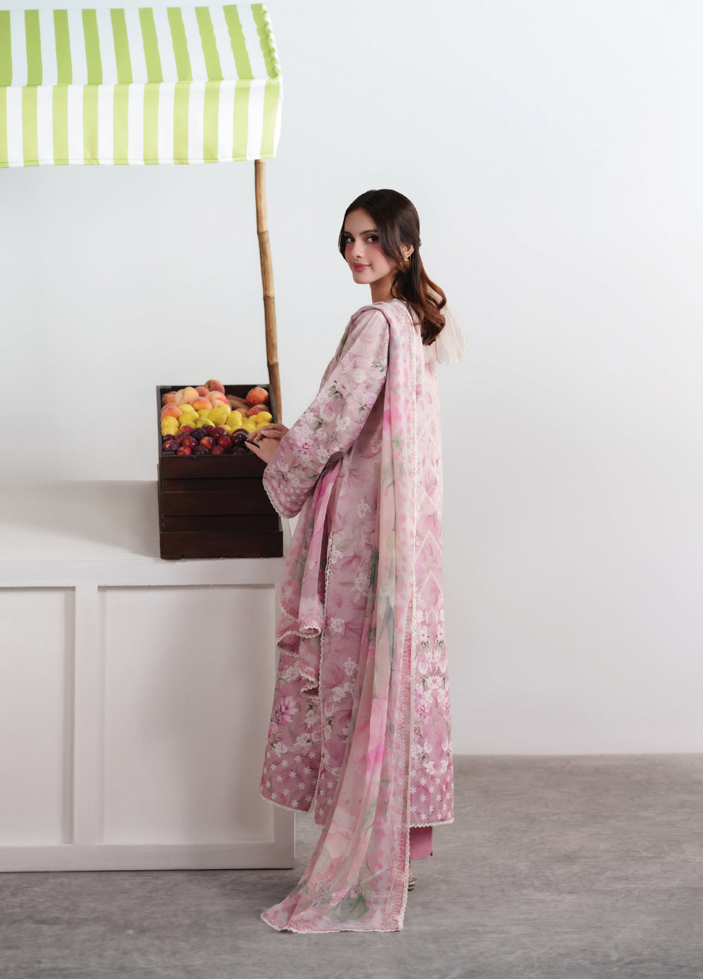 Summer Diary by Neeshay Unstitched Printed Lawn 3 Piece Suit NSH26SD Rose Garden - Casual Collection