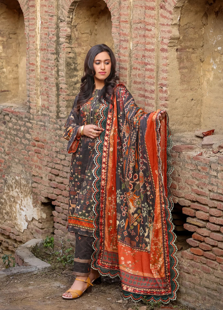 Lamorado Printed Lawn Suit Unstitched 3 Piece LMD25LP LWSU-25P305 - Summer Collection