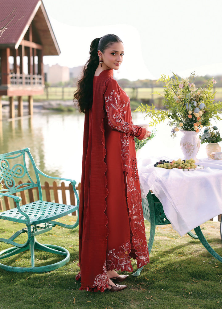 Summer Soiree by Zarposh Unstitched Embroidered Lawn 3 Piece Suit ZR26ULS Calyx - Festive Collection