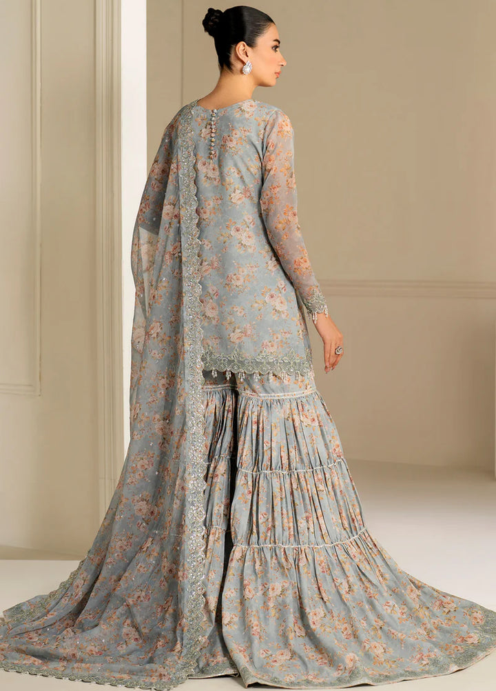 Chantelle by Baroque Unstitched Chiffon Embroidered Suits 3 Piece BQ25FC UF-4165 - Festive Collection