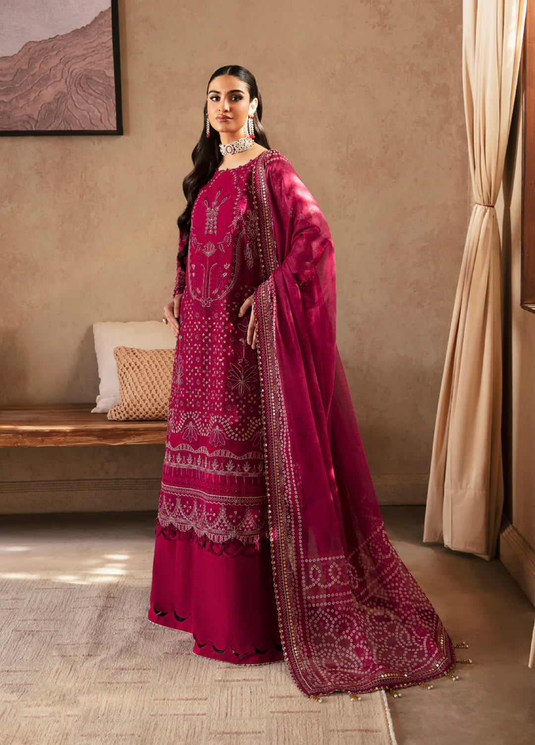 Xenia Formal Unstitched Luxury Chiffon Suits 3 Piece XE25FL Sarama - Formals Collection