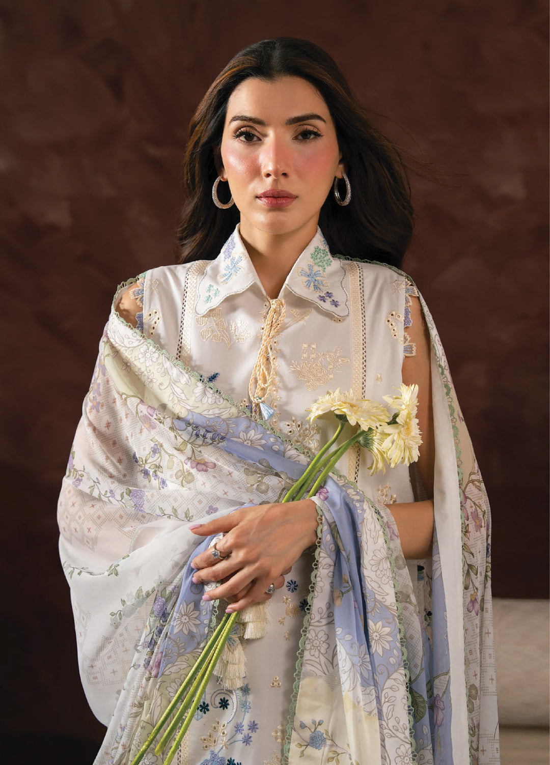 Seran Unstitched Embroidered Lawn 3 Piece Suit SN26ULLE Lyra D-05 - Eid Collection