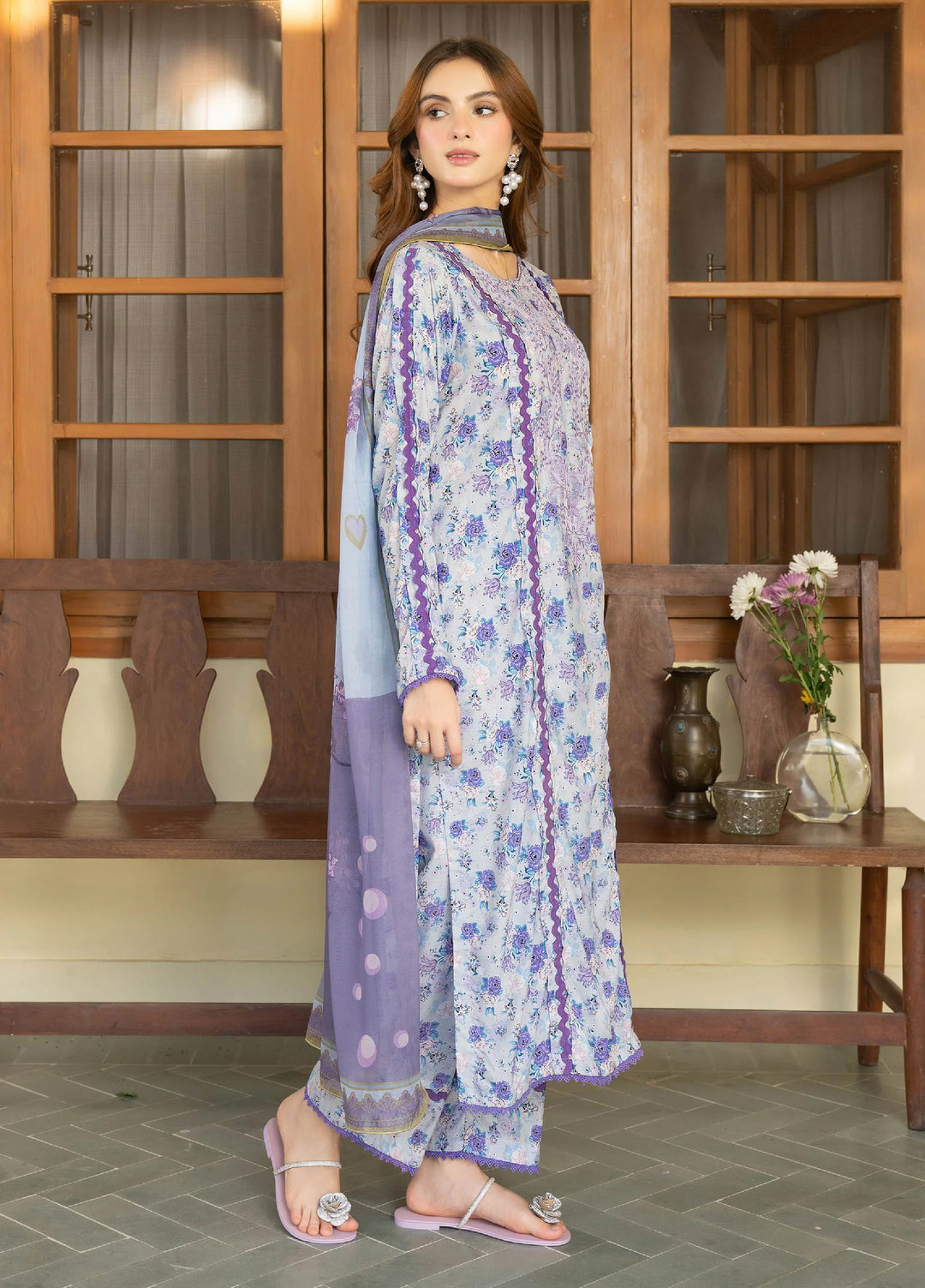 Mah e Noor Intermix by Panache 3 Piece Raw silk Lavinea - Winter Collection