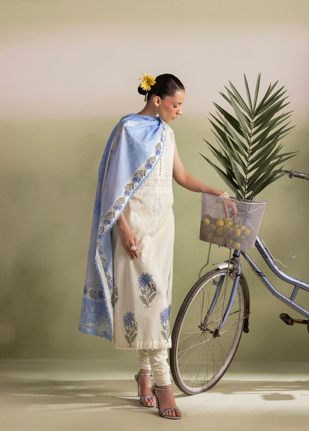 Bagheecha by Gul Ahmed Unstitched Embroidered Lawn 3 Piece Suit GA26ULB DN62049 - Casual Collection