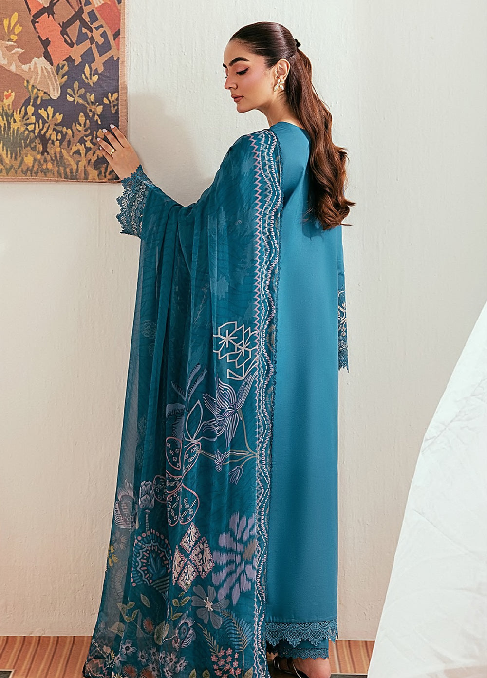 Zync by Florent Unstitched Embroidered Lawn 3 Piece Suit FL26ULZ FZ-4A - Summer Collection