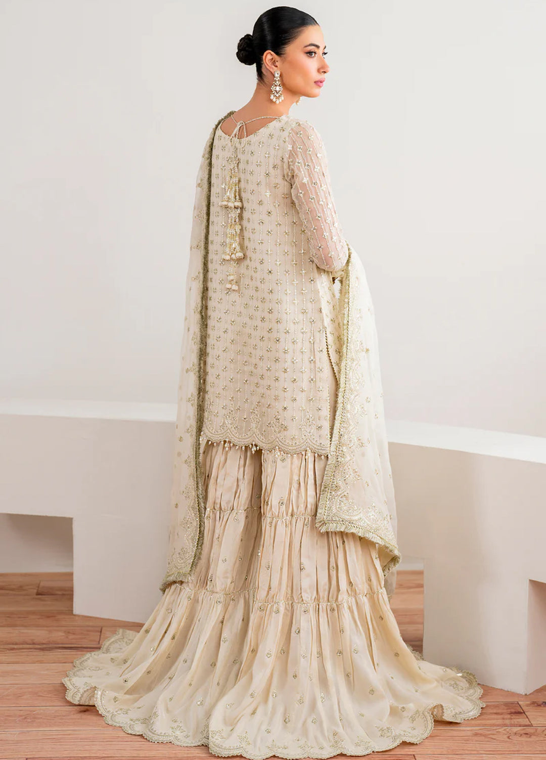 Chantelle by Baroque Unstitched Chiffon Embroidered Suits 3 Piece BQ25FC UF-687 - Festive Collection