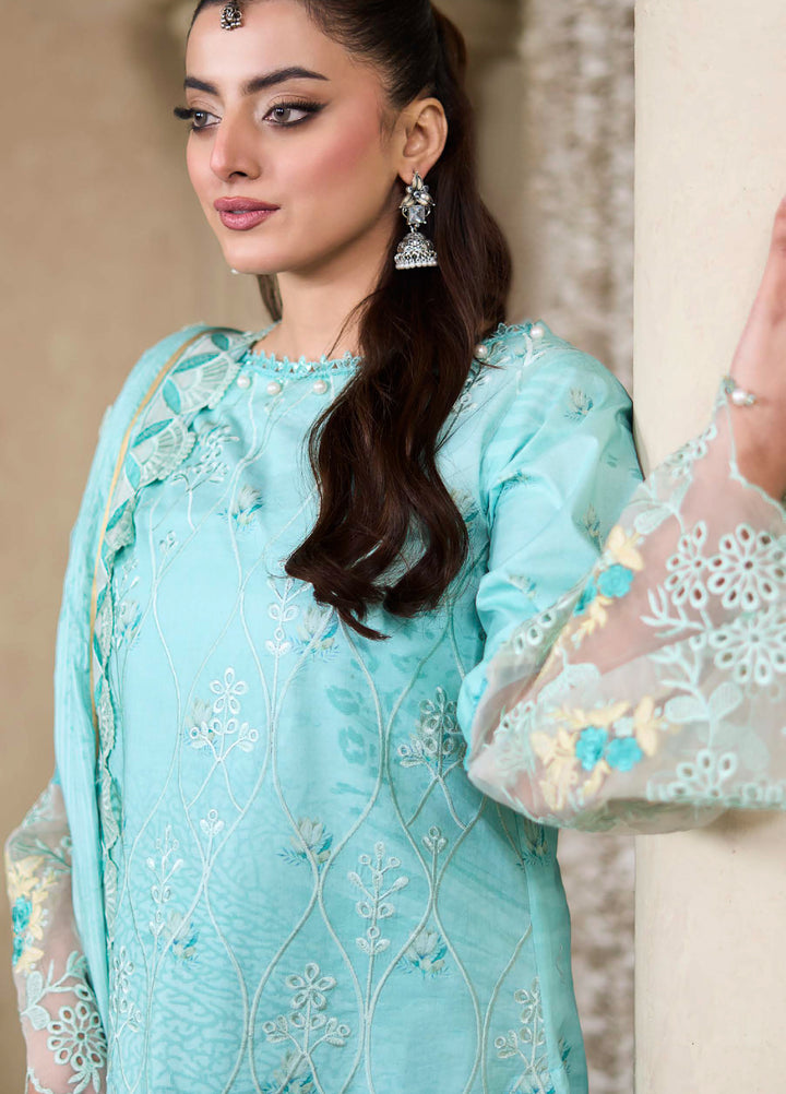 Applique Kari by Al Zohaib Unstitched Embroidered Lawn 3 Piece Suit AZ26AVI D-06 - Summer Collection