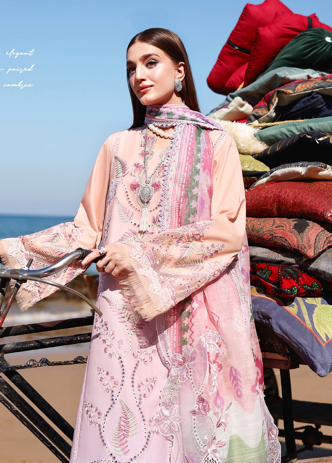 Saira Shakira Unstitched Embroidered Lawn 3 Piece Suit SSR26ULE SS-003A - Eid Collection
