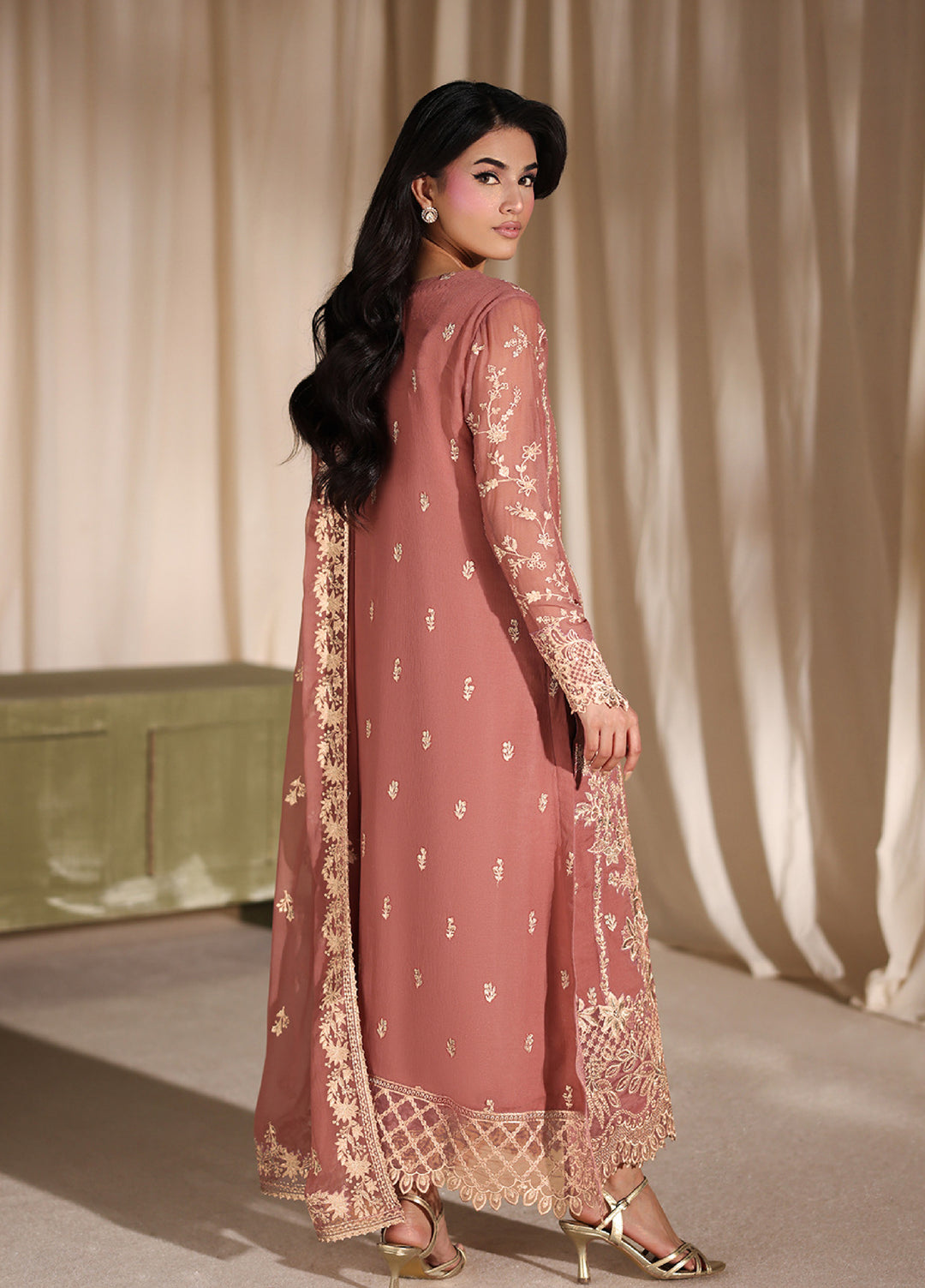Azure Unstitched Embroidered Chiffon 3 Piece Suit AZ26ULC Lilywood - Festive Collection