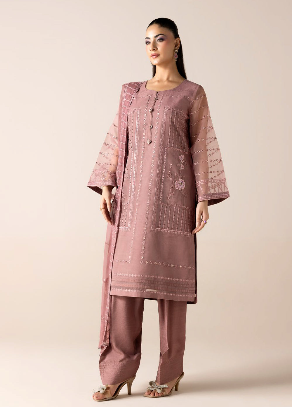 Aura by Zebtan RTW Embroidered Lawn 3 Piece Suit ZB26UAL A-09 - Festive Collection