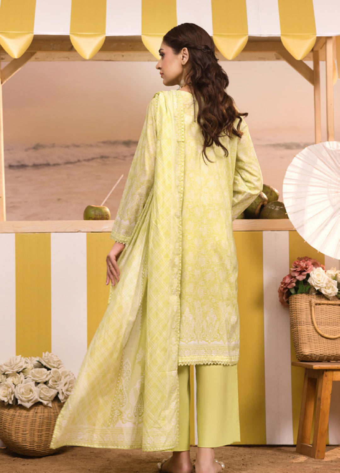 Regalia Textiles Unstitched Embroidered Lawn 3 Piece Suit RG26UEL D-6 - Casual Collection