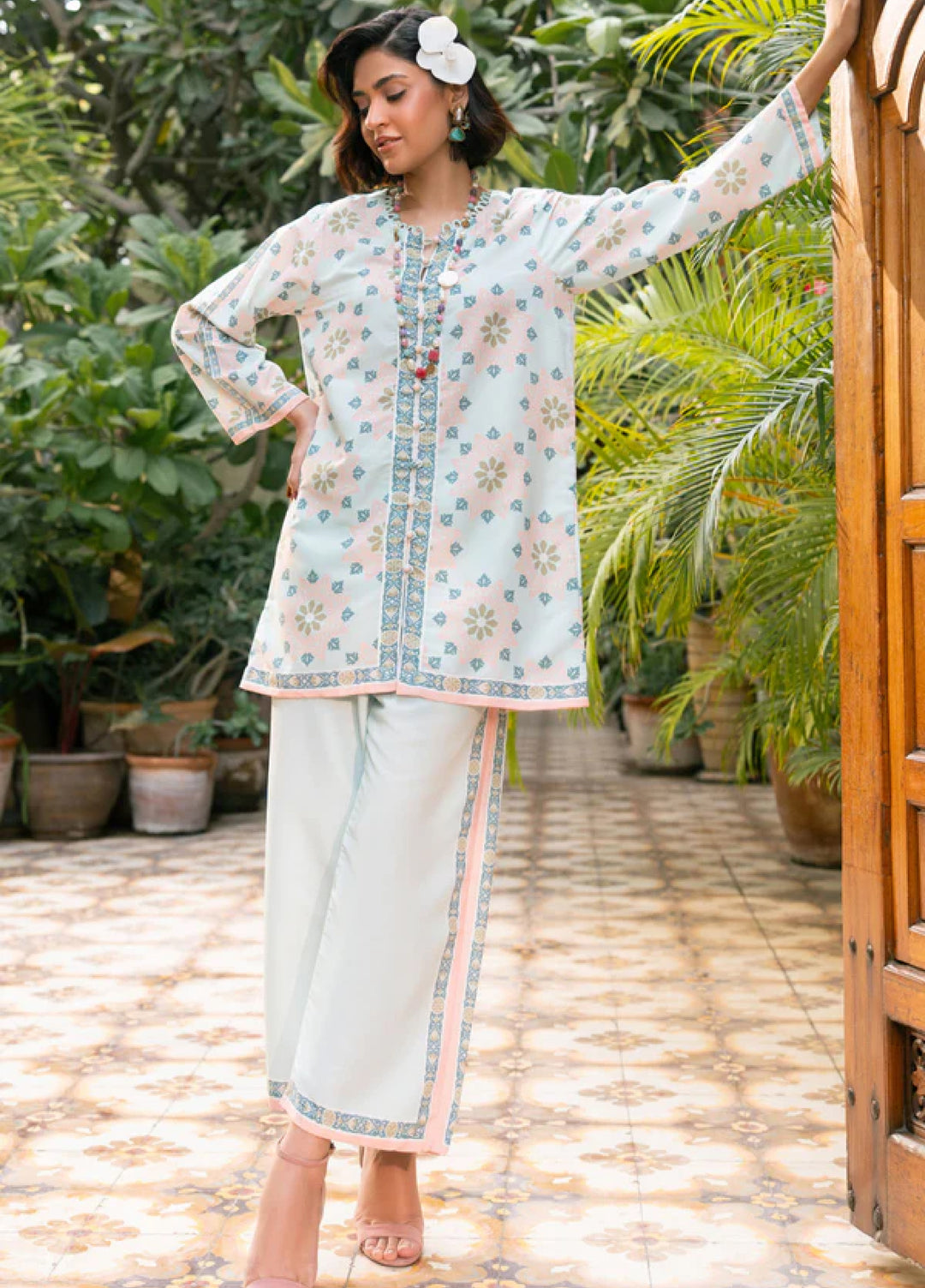 Nairah Women Pret Printed Arabic Lawn Suit NAH26PN Luna - Spring Collection