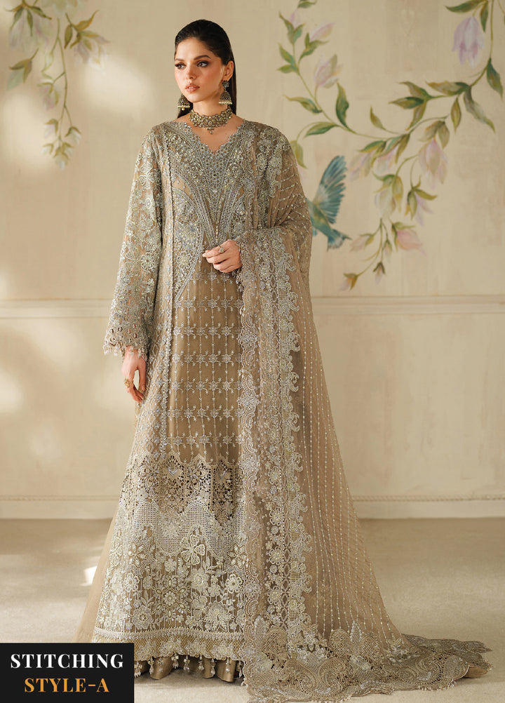 Chantelle by Baroque Unstitched Embroidered Organza 3 peice BQ25CF V14- D 08 - Formals Collection