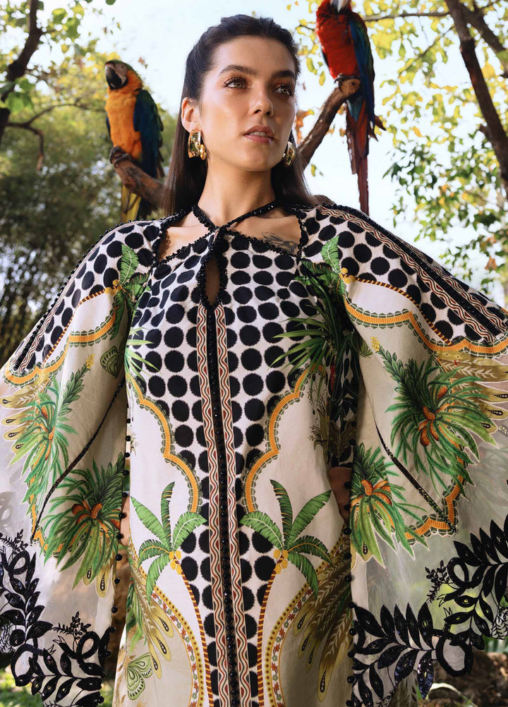 M Prints by Maria B Unstitched Printed Lawn 3 Piece Suit MB26UMP D-05 A - Summer Collection