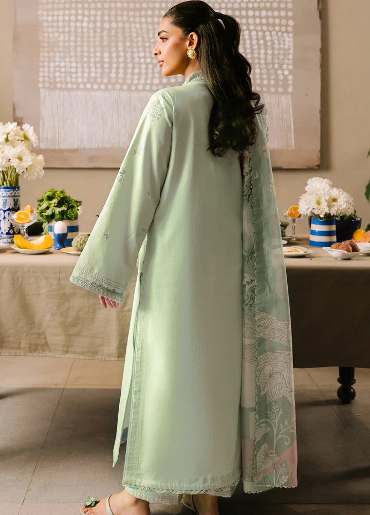 Afsanah by Seran Unstitched Embroidered Lawn 3 Piece Suit SN26UAVII D10-REEB - Summer Collection