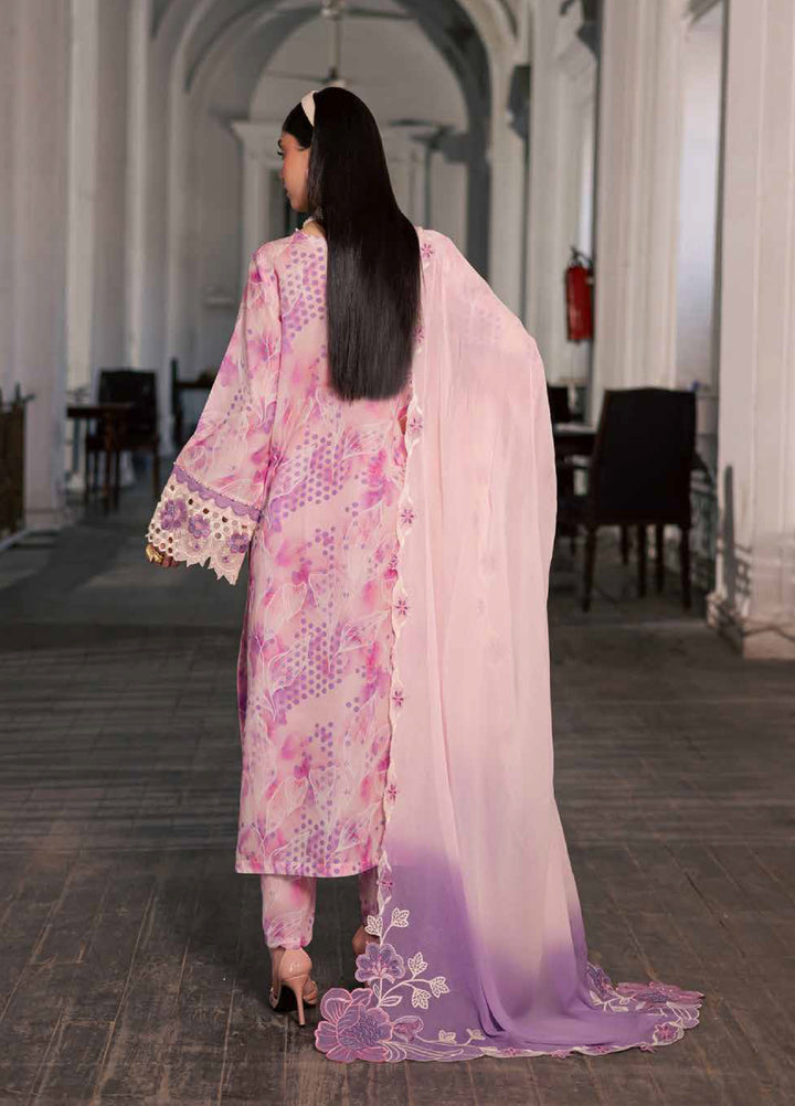 Maya by Nureh Unstitched Embroidered Luxury Lawn 3 Piece Suit NU26ULM NS-165 - Summer Collection